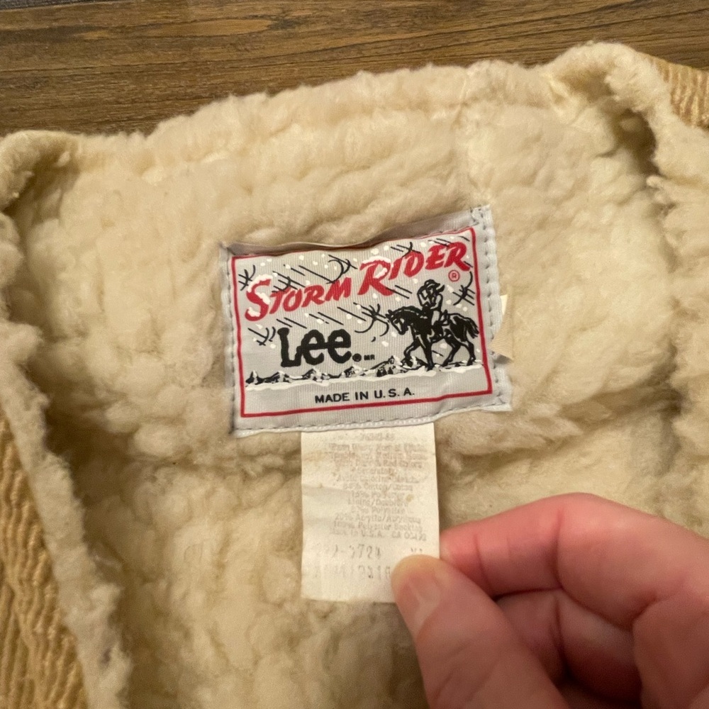 Vintage 70s Lee Storm-Rider Corduroy Sherpa Lined… - image 8